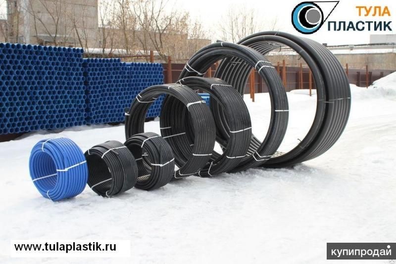 Трубы ПНД вода и газ от 20 до 630 диаметров в Туле