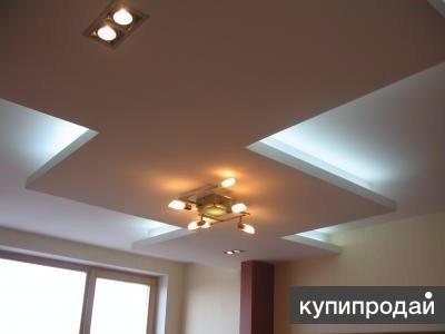 Монтаж подвесного потолка, гипрочных конструкций в Гатчине