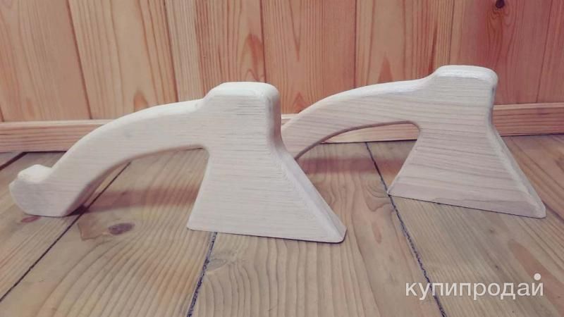 Ручка деревянная для бани сауны фигурная дверная в Киселевске