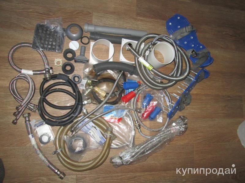 После ремонта остатки, сантехника, газовые шланги.Новое все. в Санкт-Петербурге