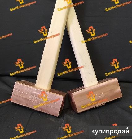 Кувалда медная 4.5 кг (4500гр) с деревянной ручкой в Екатеринбурге