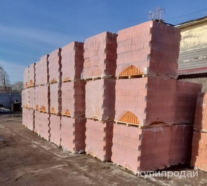 Кирпич полнотелый м150 одинарный красный в Новочебоксарске