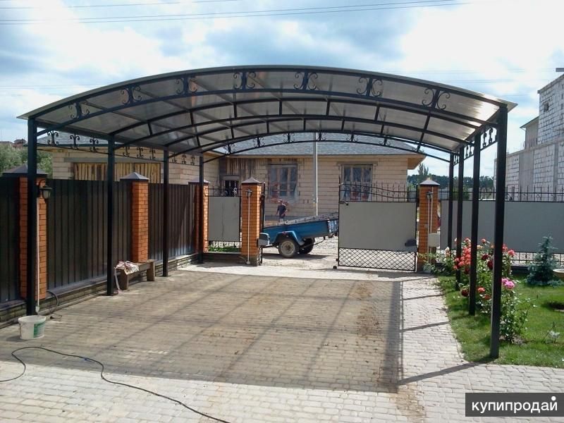 Навесы из поликарбоната в ногинске павловском посаде в Ногинске