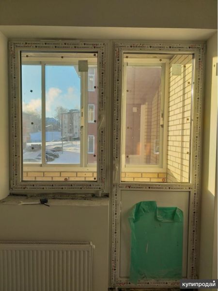 Балконный блок, комплект однокамерных окон для балкона в Александрове