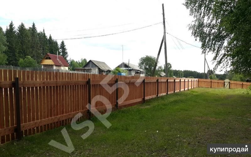 Строительство заборов на винтовых сваях в Перми