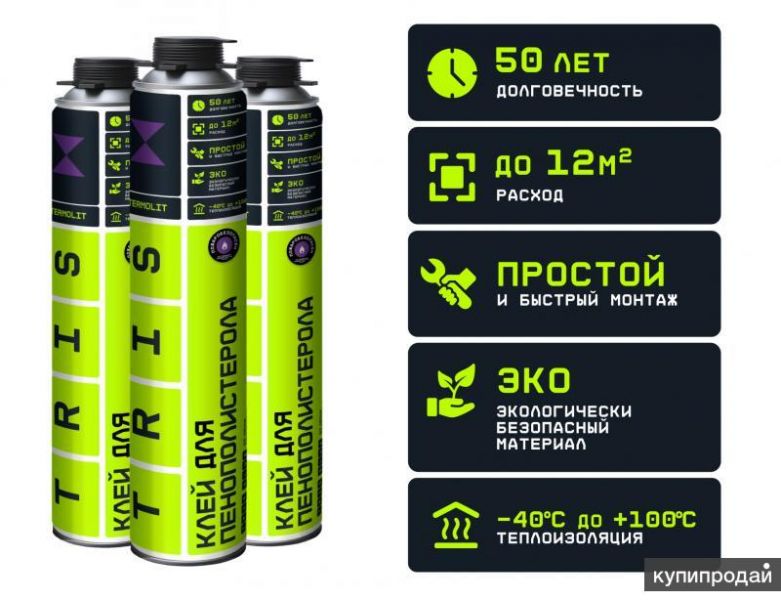 Клей для пенополистирола строительный полиуретановый TERMOLIT в Екатеринбурге