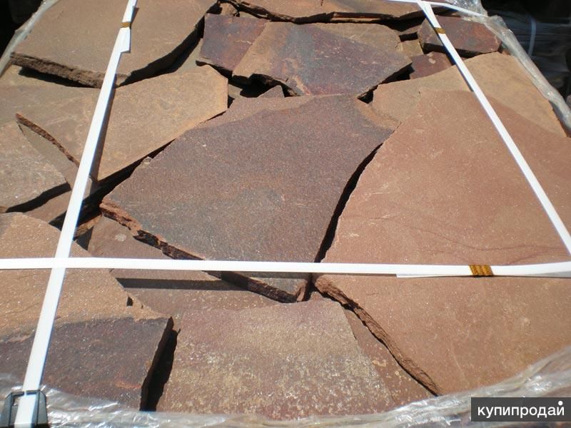 Камень Обожжённый природный натуральный терракотово-красный в Ростове-на-Дону