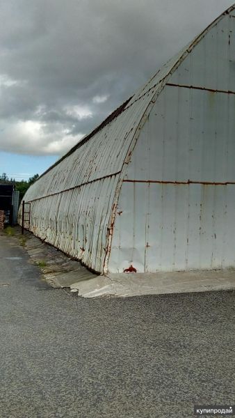 Каркас арочного ангара с обшивкой 15х36 в Бронницах