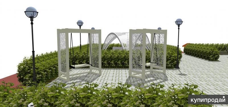 3d-проект благоустройства локального парка. в Магнитогорске