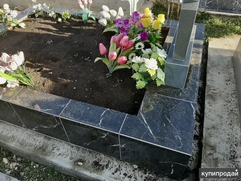 Облицовка могилы в Севастополе