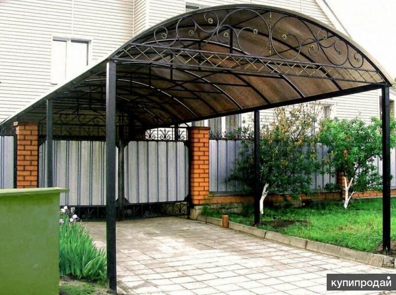 Навесы из поликарбоната в чехове серпухове в Чехове