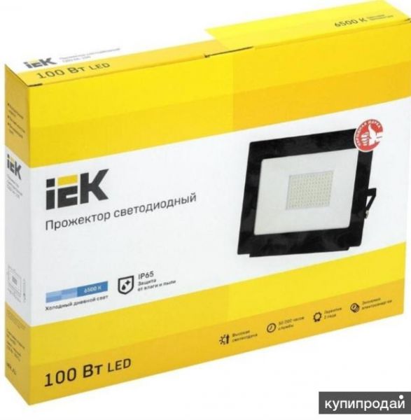 Прожектор светодиодный IEK 6500K IP65*100Bт LED в Нижнем Новгороде