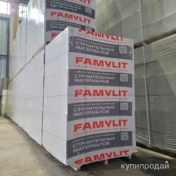 Газосиликатный блок FAMYLIT( г.Старый Оскол) D500 в Старом Осколе