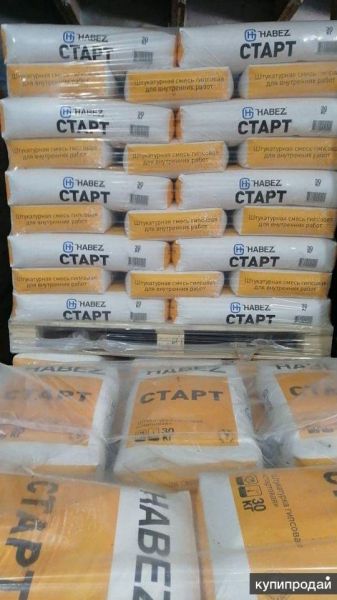 ХАБЕЗ СТАРТ – ГИПСОВАЯ ШТУКАТУРКА 30 кг в Ростове-на-Дону
