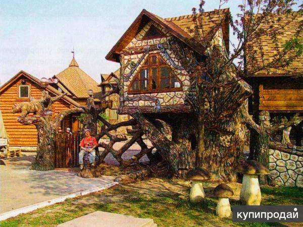 Строим кафе из веток и ствол в Ростове-на-Дону