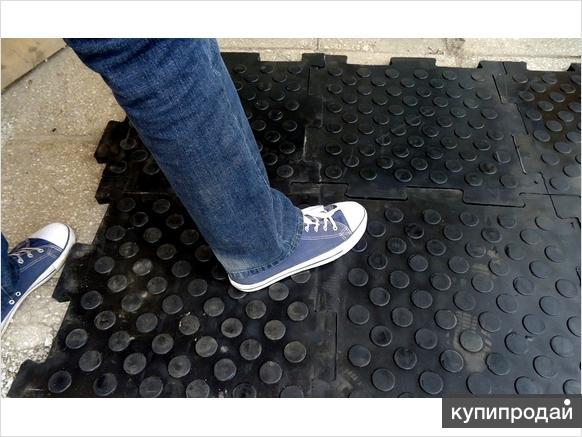 Вулканизированная резиновая плитка для пола и тротуара в Москве