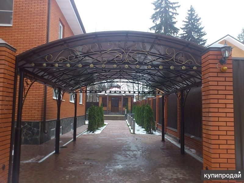 Навесы из поликарбоната в дмитрове талдоме дубне в Дмитрове