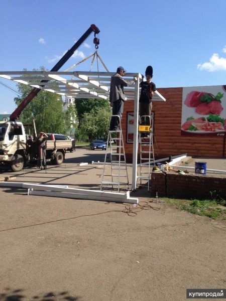 Комплект торгового павильона для самостоятельной сборки в Красноярске