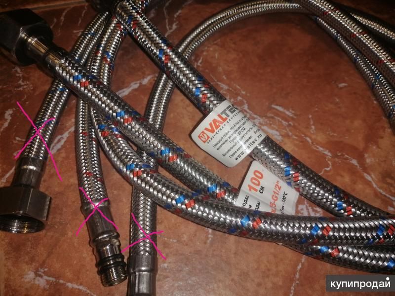 Valtec гибкая подводка для смесителя. AISI 304. 1/2 М10х35 в Москве