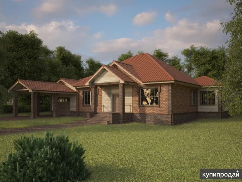 Проект RKS Home Style №12 общей площадью 193,2 кв. м (с крыльцом и террасой) в Воронеже