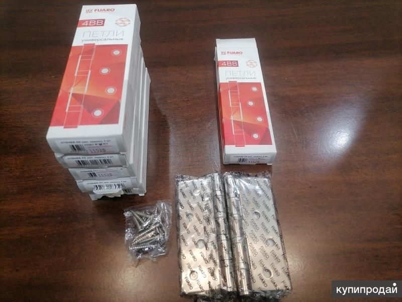 Петля дверная, универсальная Fuaro U1004BB-SN (матовый никель) в Дмитрове
