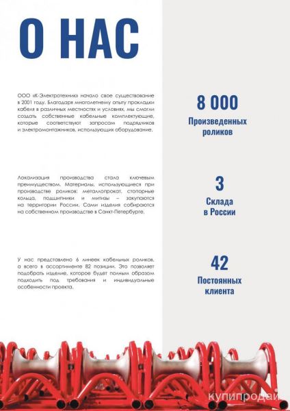 Кабельные ролики от производителя К-Электротехник в Санкт-Петербурге