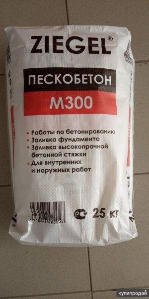 Пескобетон М-300 зигель, 25 кг Набережные Челны