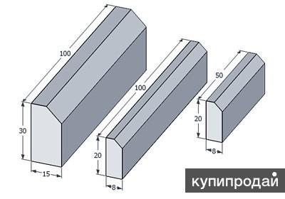 Бордюрные камни (бордюр) Набережные Челны
