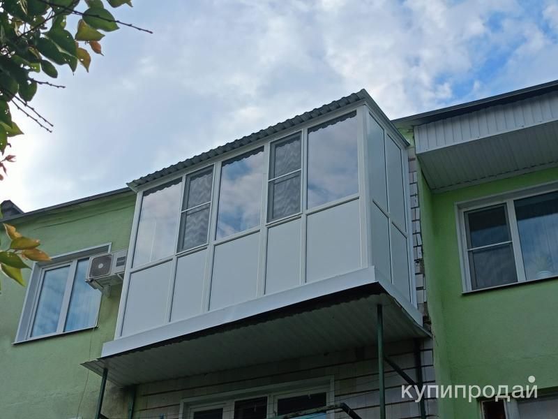 Остекление и отделка балконов под ключ в Лисках