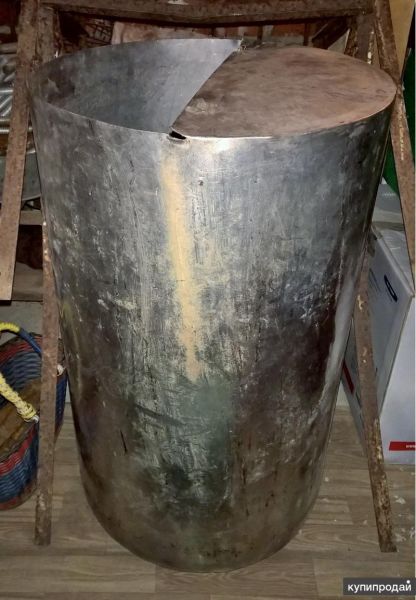Бак из нержавеющей стали D-50см, высота 83,5см. в Екатеринбурге