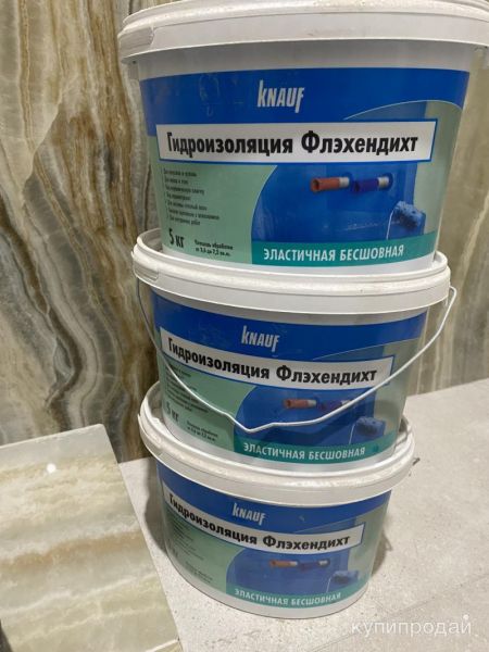 Гидроизоляция Флэхендихт Knauf  эластичная бесшовная в Иркутске