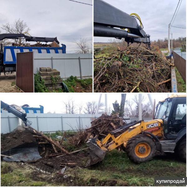 Расчистка участков. Корчевание. Спил. Вывоз в Калининграде