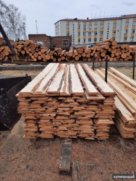 Доска Необрезная (Сосна). 25мм,Ш:16-17см Длина 3метра в Екатеринбурге