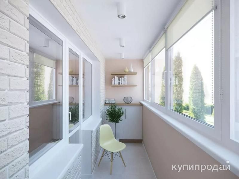 Дизайнерская отделка, остекление, утепление, ремонт балконов и лоджий под ключ. в Казани