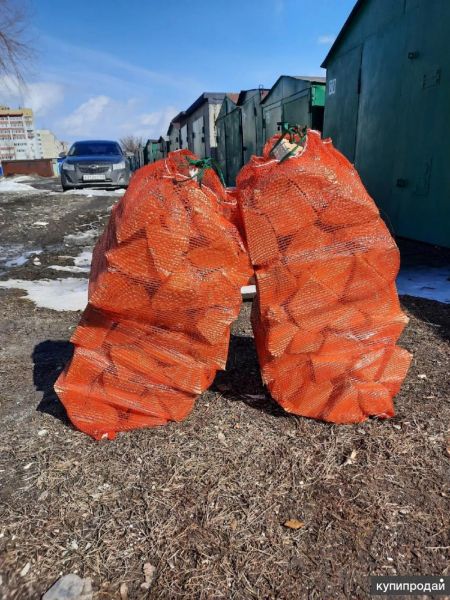 Дрова березовые в больших сетках(сухие) в Ульяновске