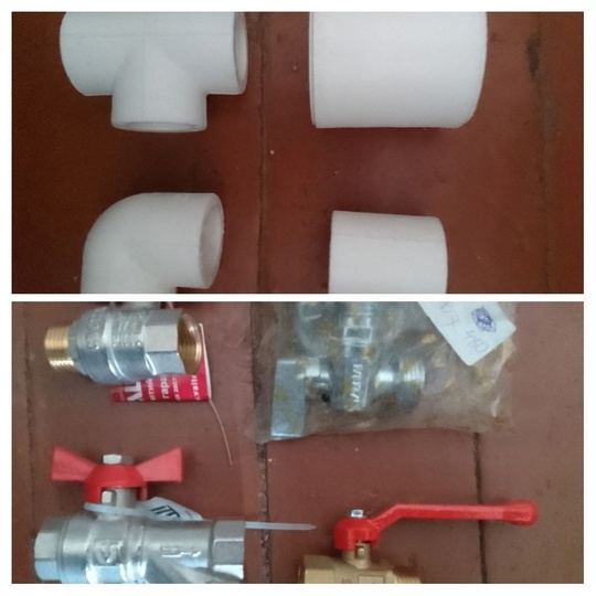 Продам. Все новое.

Тройник PN25 , d-20 – 17 руб.
Угол 90°, PN25 , d-20 – 10 руб.
Муфта d-32 – 13 руб.
Муфта PN25 , d-20 – 7 руб.

Кран..