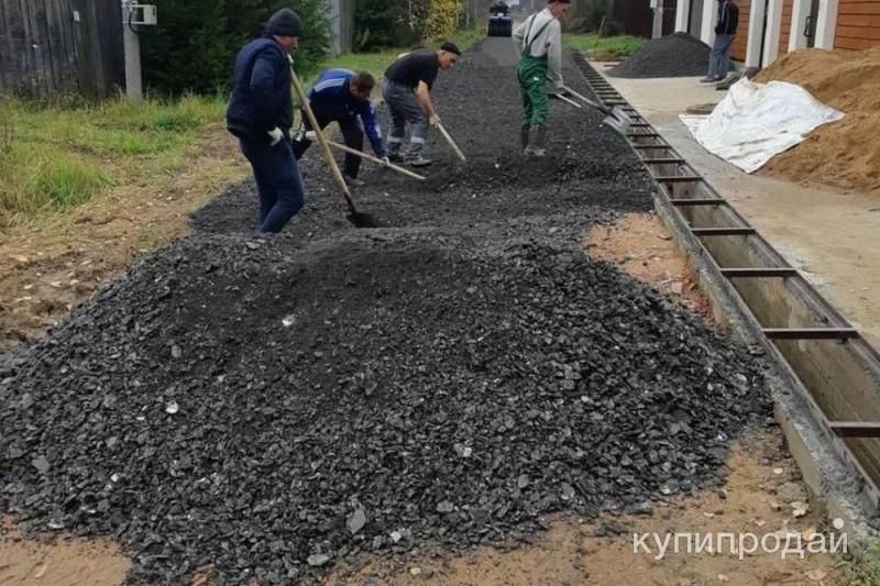 Укладка асфальтовой крошки в Перми