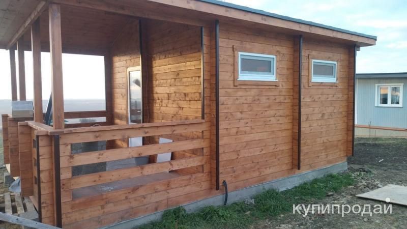 Баня из мини бруса с Террасой в Анапе