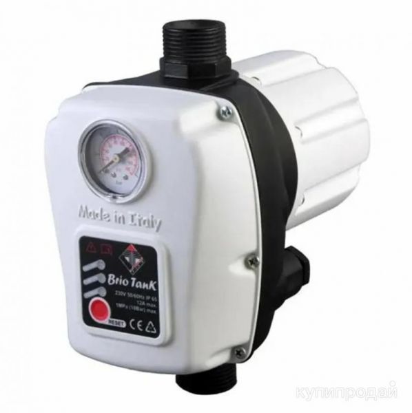 Автоматика “BRIO TANK” с манометром и резервуаром, без кабеля (12А, 220V) в Краснодаре