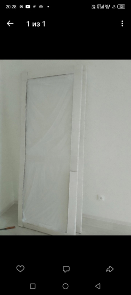 Продается два новых белых полотна двери, по 1500 руб. Размеры 80х200 и 90х200 территориально..