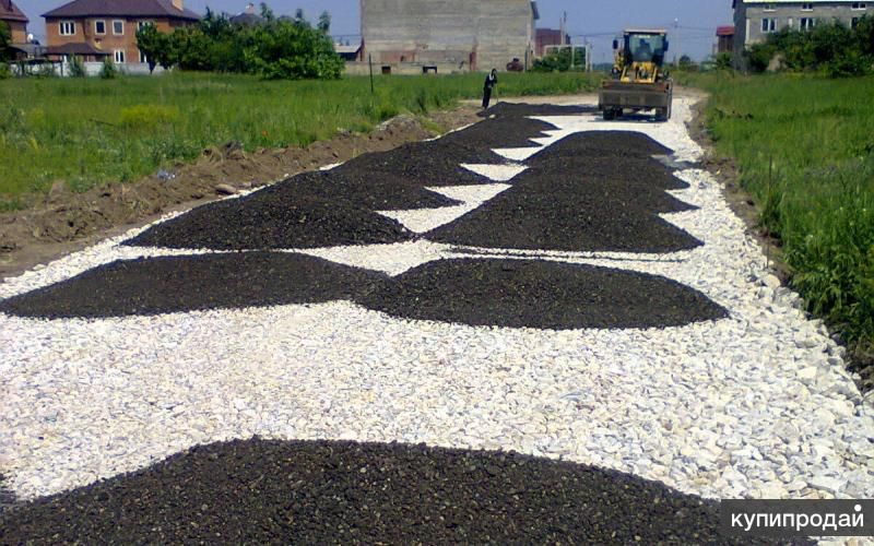 Отсыпка дороги Асфальтовой крошкой в Москве