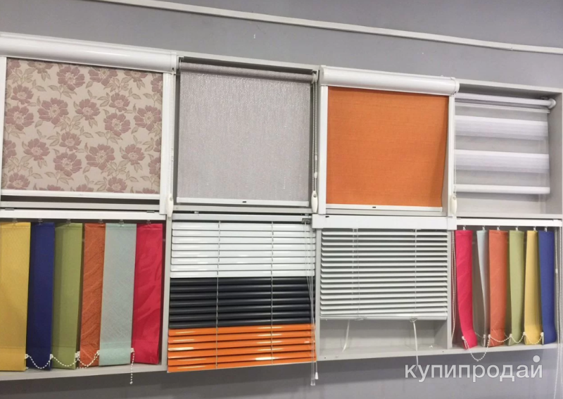 Жалюзи и Рулонные шторы с монтажом на окно в Красноярске