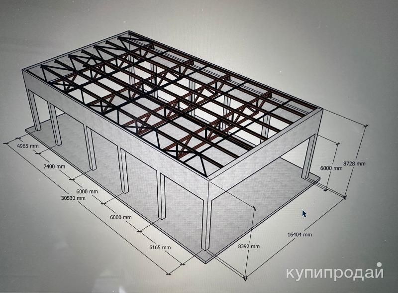 Каркас ангара бу 16,5 х30 в Москве