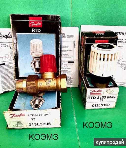 Радиаторный терморегулятор Danfoss RTD 3150 Max и RTD-N 20 3/4″ 3206 в Москве