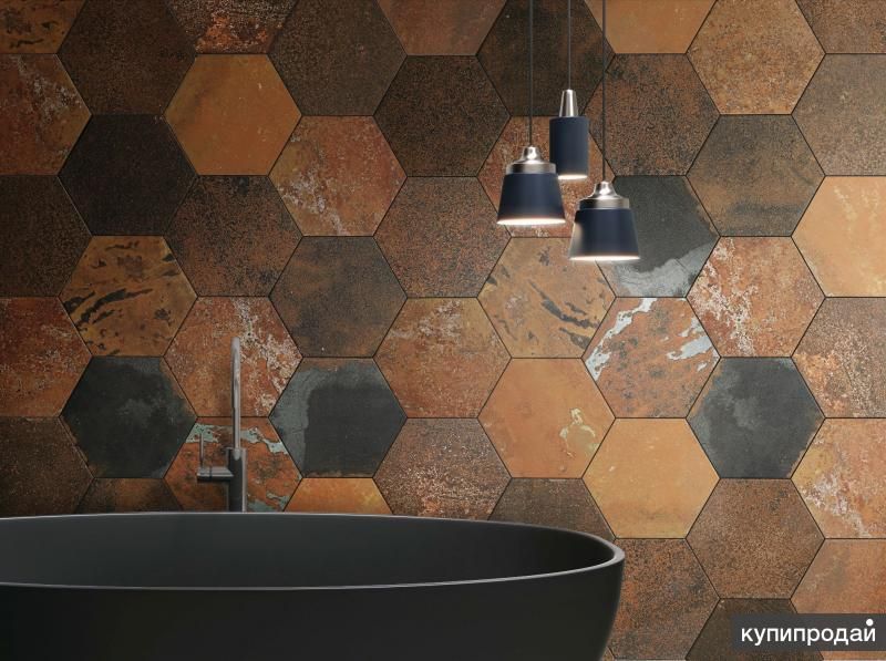 Керамогранит под металл Codicer Maheno Hex 25 Hexagonal 22×25 см (Испания) в Санкт-Петербурге