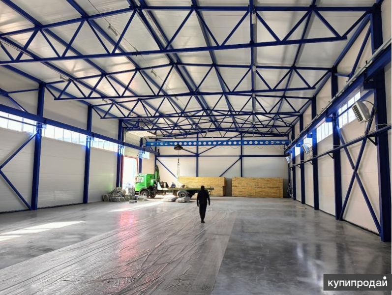 Склад из сэндвич панелей с краном в Москве