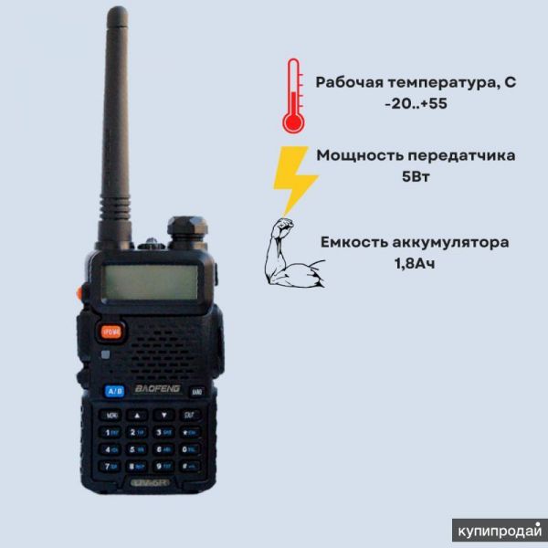 Автомобильная рация Baofeng UV-5R в Славянске-на-Кубани