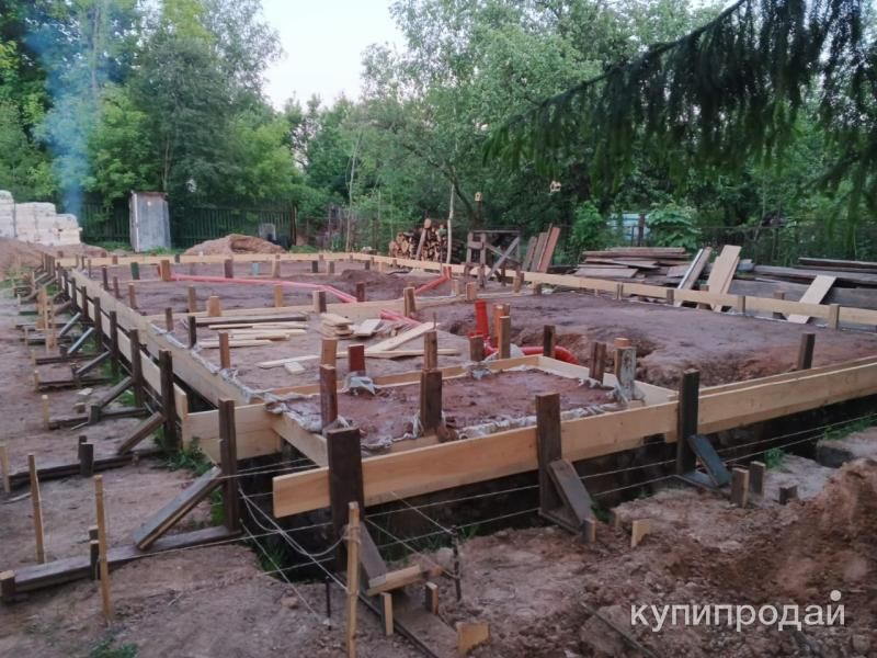 Строительство ленточного фундамента под ключ в Москве