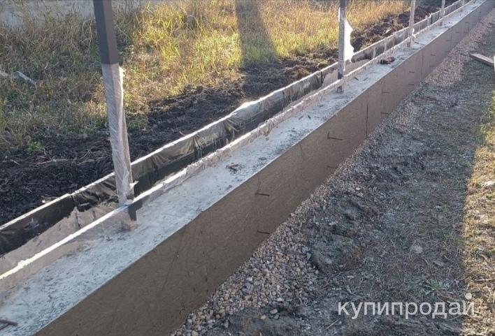 Бетонные работы со своей опалубкой в Краснодаре