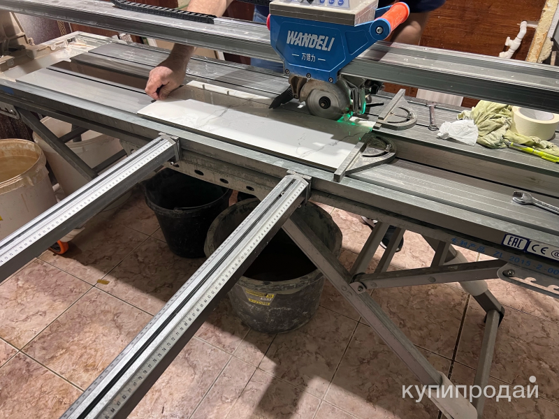 Резка плитки и керамогранита и также под 45″, на станке WANDELI в Саранске